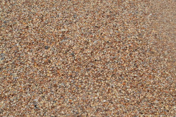 Sand on the beach close up