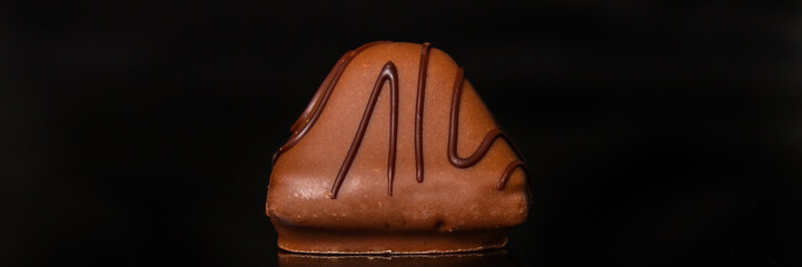 candies chocolate sweets (sugar free). copy space. food background. top
