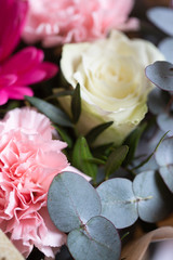 Rose .Fragment of floral bouquet