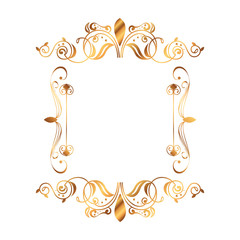 golden square label victorian style