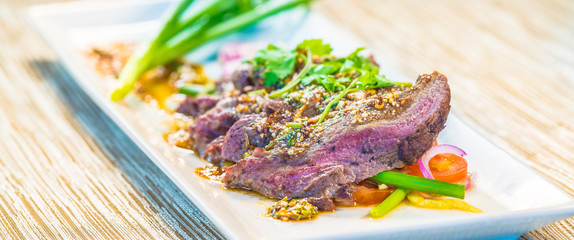 Beef,  fine dining set