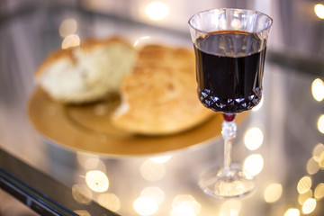 wine and bread