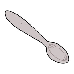 quirky hand drawn cartoon spoon