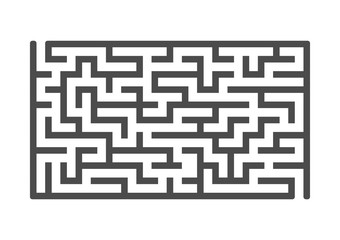 Abstract labyrinth. Game for kids. Puzzle for children. Maze conundrum. Vector illustration.