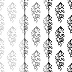 Christmas seamless pattern with bumps