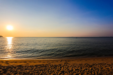 Sunset on the beach in Thailand