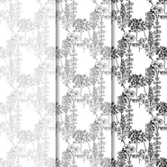 seamless floral pattern with wild flower