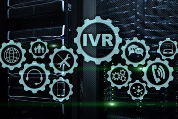 IVR Interactive Voice Response. Call Center Business Concept.