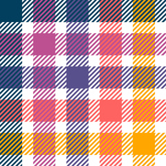 Plaid or tartan vector is background or texture in many color