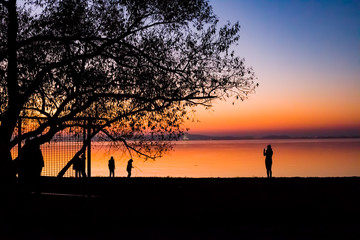 sunset at beach