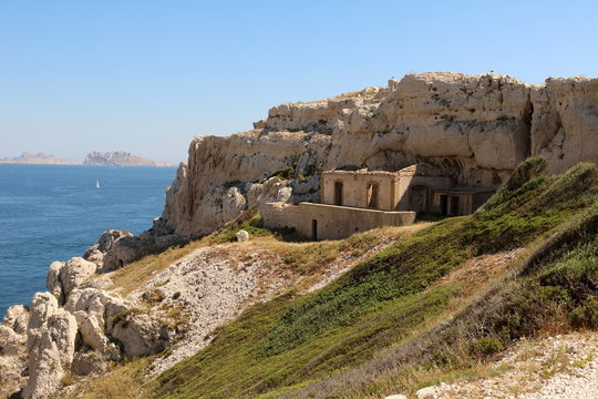 The old ruin of Fort Ratonneau, Marseille, France