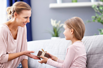 Fototapeta premium Mum and daughter celebrating mother's day