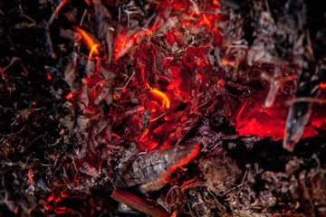 fire background as symbol of hell and eternal pain