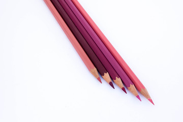 Purple colored pencils