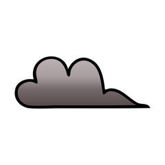 gradient shaded cartoon storm cloud