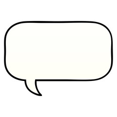 gradient shaded cartoon speech bubble