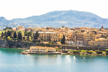 panorama of Corfu island