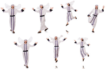 Fototapeta premium Male arab isolated on white background 