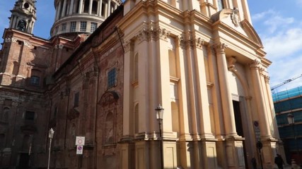 BASILICA DI SAN GAUDENZIO A NOVARA IN ITALIA, SAN GADENZIO BASILICA IN NOVARA CITY IN ITALY