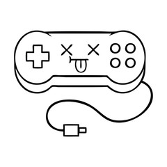 line drawing cartoon game controller