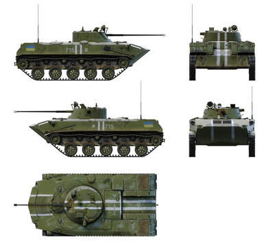 3d-renders of BMD-2 of Armed Forces of Ukraine.