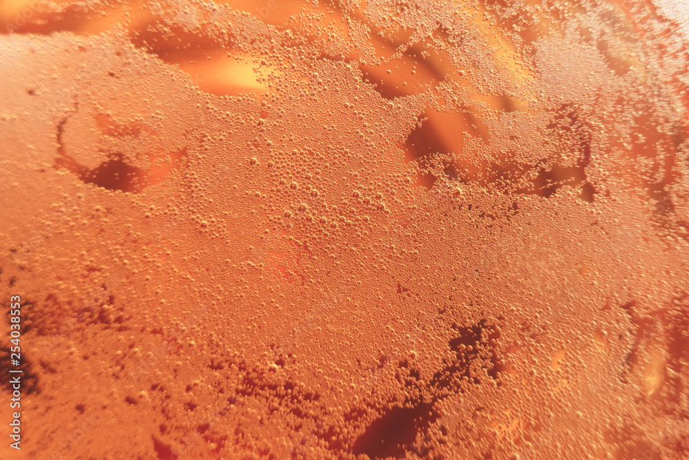 Poster Close up Beer background macro view.
