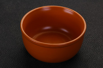 Empty ceramic bowl