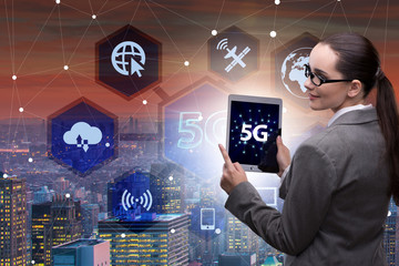 5g concept of internet connection technology