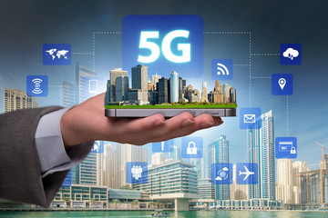 5g concept of internet connection technology