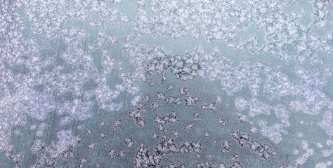 morning frost texture on window
