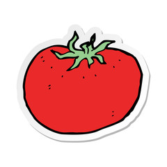 sticker of a cartoon tomato