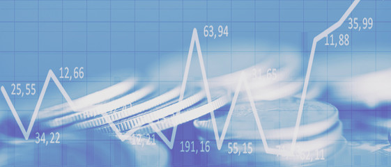 Double exposure Rows of coins of cash,money, dollar on the table,finance and business concept,Tex time soft focus and blurred style,dark tone.