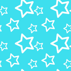 Obraz premium Seamless pattern with stars.Design template for wallpaper,fabric,wrapping,textile.Vector illustration.