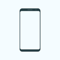 Icon of a modern mobile phone in the style of flat.