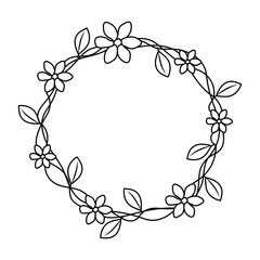 cute flowers wreath crown