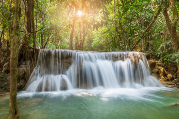 Huai Mae Khamin Waterfall, Khuean Srinagarindra National Park, Kanchanaburi, Thailand