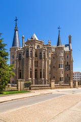 Astorga, Spain. Bishop's Palace (1902), architect Antonio Gaudi