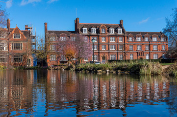 Springtime at Emmanuel College of University of Cambridge 