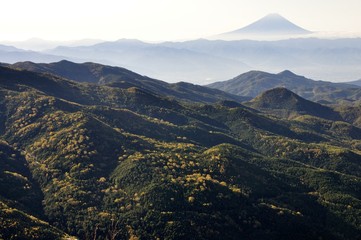 Obraz premium 奥秩父から望む富士山