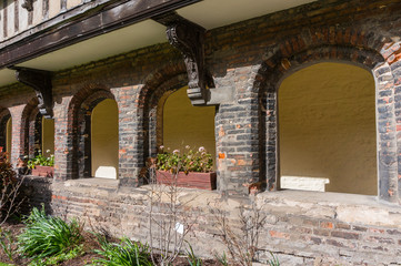 Magnificent Cambridge courtyard with spectacular architecture