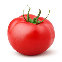 tomato isolated on white background, clipping path, full depth of field