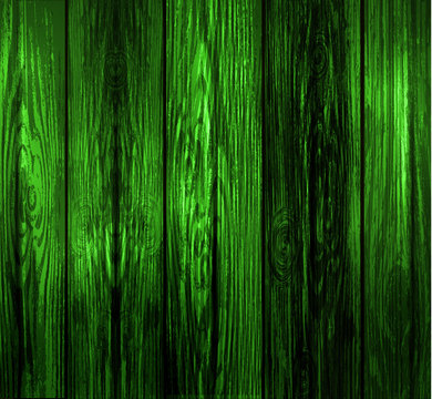 Green Wooden Background