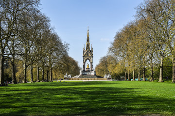 Albert Memorial in Kensington Gardens, London