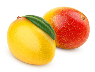 mango isolated on white background, clipping path, full depth of field