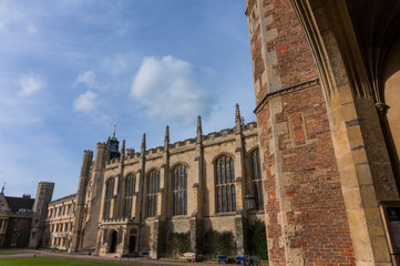 Fototapeta premium Cambridge City - spectacular architecture in the shape of colleges, chapels, churches and courtyards