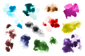 Watercolor Stains Set