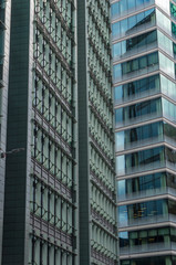 Obraz premium Detail Of Modern Skyscrapers In London, England