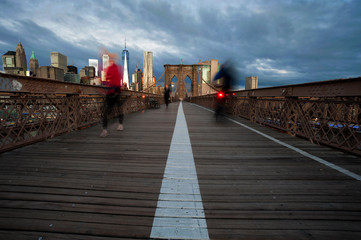 Obraz premium Brooklyn Bridge Sunrise Nowy Jork
