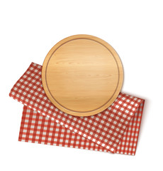 Round Plate And Napkin