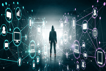 Malware and hacking concept